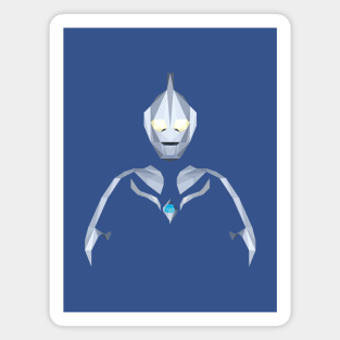 Ultraman Cosmos Luna Mode (Low Poly Style) Magnet